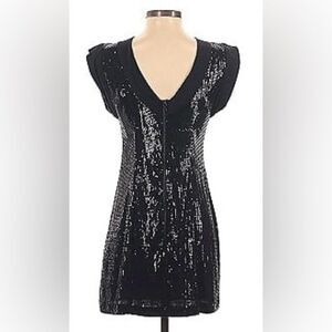 Nanette Lepore Black Sequins cocktail Dress
